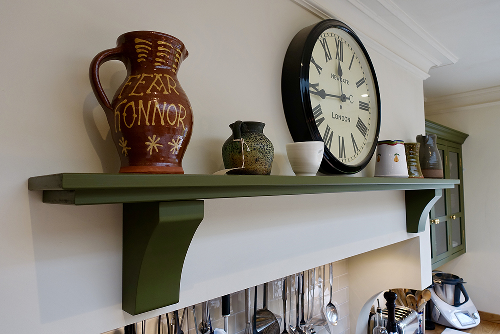 Kitchen Clock Shelf