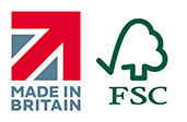 FSC Certified Timber & British Made Logo